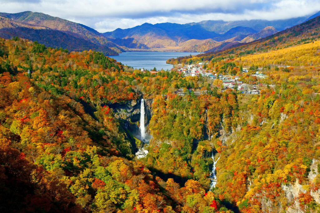 Kegon Falls in Autumn
