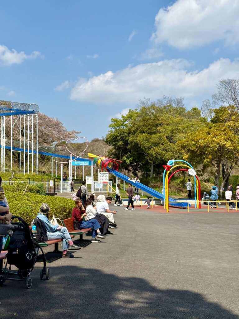 Part of the famous 115-metre slide at Kodomonokuni