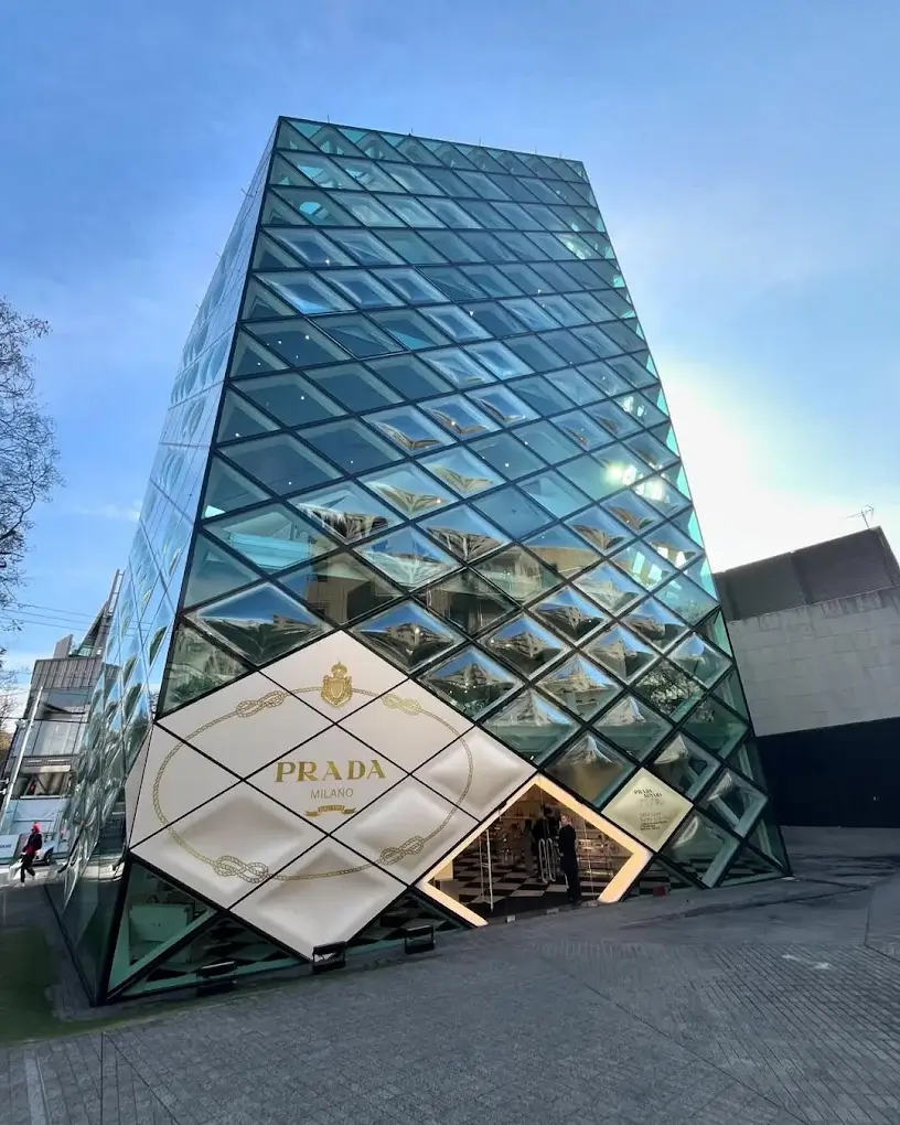 Exterior of Prada Aoyama Store