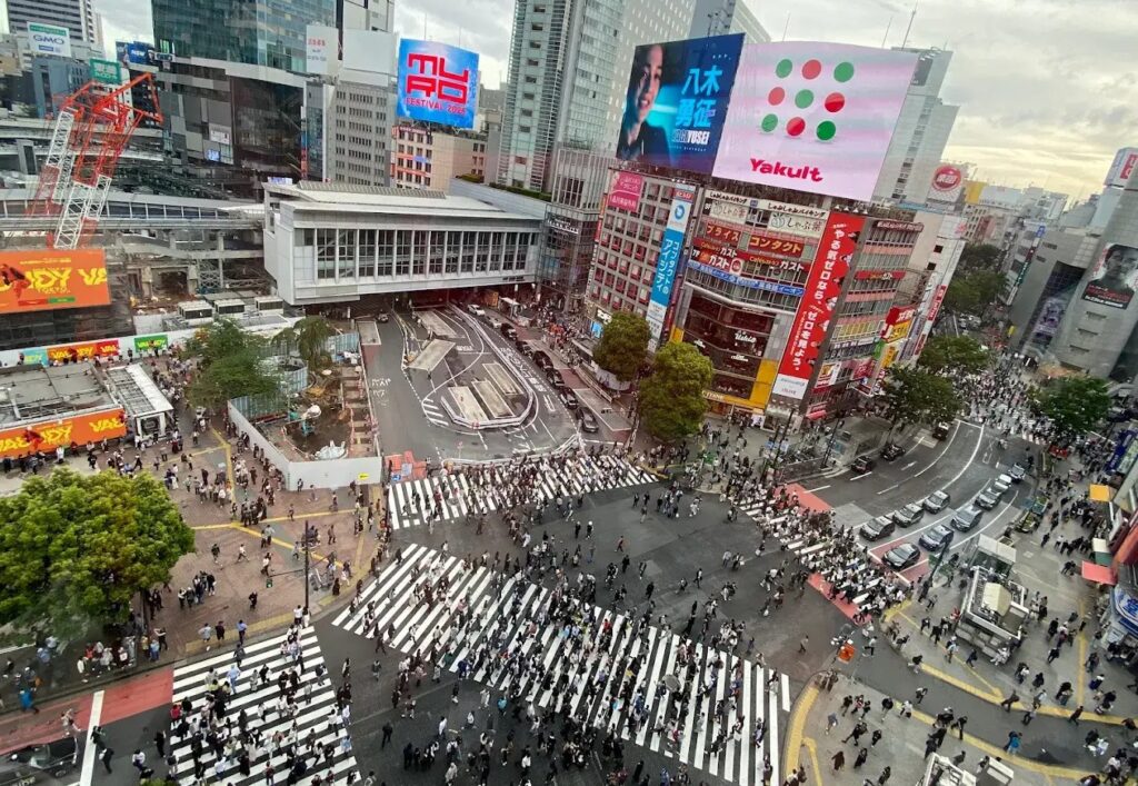 View of Shibuya Crossing from Mag's Park